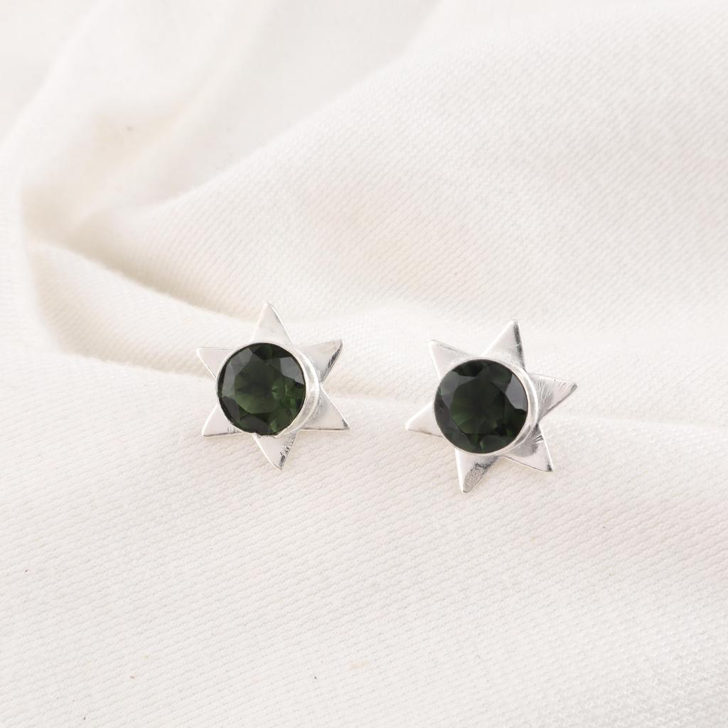 Green Tourmaline Gemstone Jewelry, 925 Solid Sterling Silver Earring, Amazing Tourmaline Earring, Handmade Designer Jewelry For Women