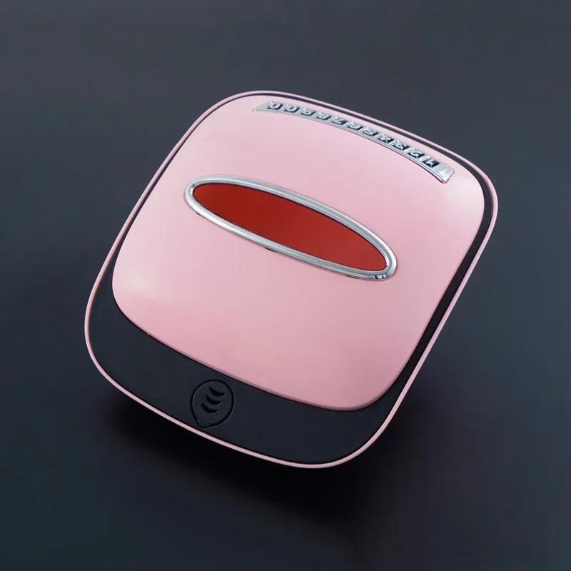 

Бытовая коробка для салфеток в машину Функциональная ароматерапевтическая коробка для салфеток с солнцезащитным козырьком Аксессуары Держатель для салфеток Зажим для бумажных салфеток Коробка для салфеток розовый