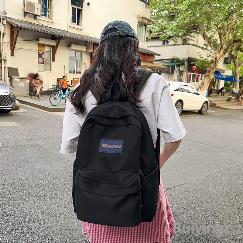 Skolväska Dam Junior High School Student Ryggsäck Herr College Student Datorryggsäck