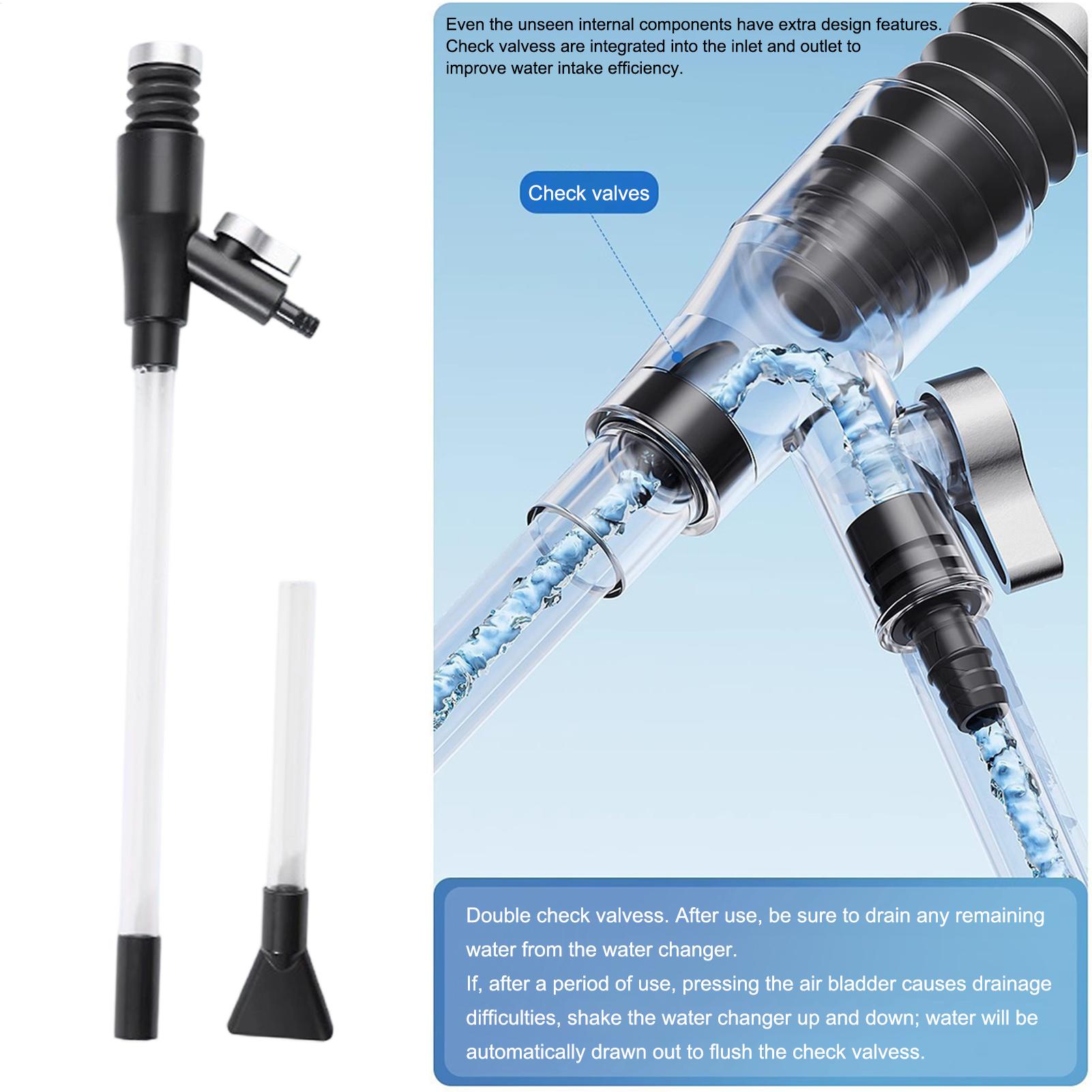 Gravel Vacuum For Aquarium Manual Siphon Water Changer Aquarium Siphon Vacuum Cleaner For Maintenance Cleaning Reptile Shrimp China Mainland