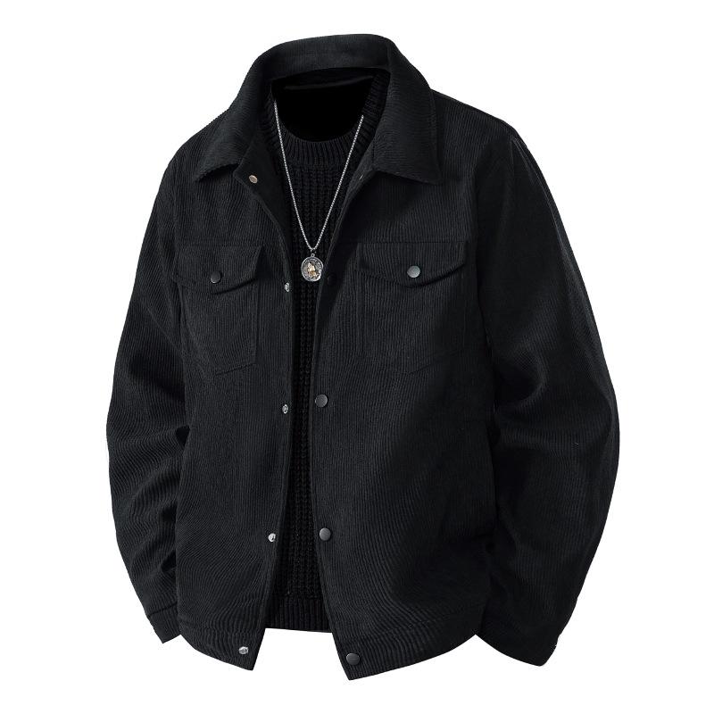 Men S Corduroy Casual Work Jacket Spring Autumn