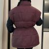 Gilet alla Moda Invernale Caldo Donna Capispalla Con Cintura Piumino Senza Maniche Casual Spesso Giacche da Donna