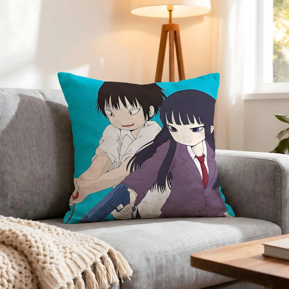Anime Hi Score Girl Cushion Cover 1Pcs Decorative Covers Soft Cushion Case For Sofa Couch Decor 40X40 45X45 Pillowcases