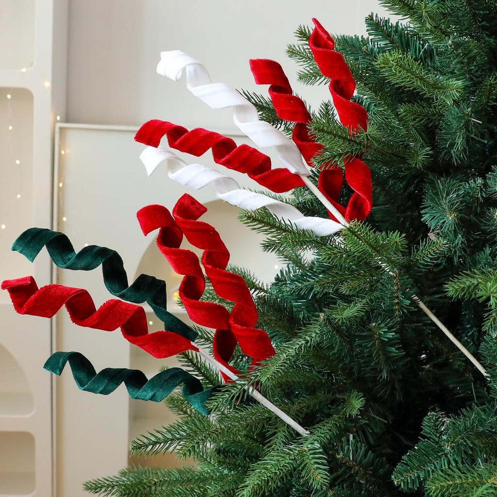 Christmas Plush Garland With Red Green For Holiday Decor And Gift Wrapping