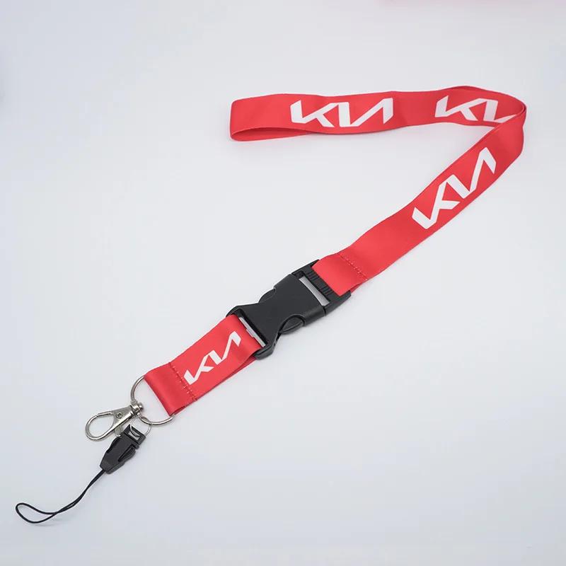 AHM1 Correa para el Cuello Lanyard Llavero para Teléfono Tarjeta de Identificación de Trabajo Cuerda para Colgar Para Kia Ceed Cerato Sportage Picanto Seltos Soul Rio 3 4 5 2021 2020