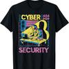 Retro Vintage Synthwave Vapor Analyst Cybersecurity Hacker T-Shirt