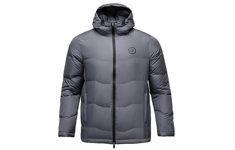 Li Ning Down Jacket Men s Dark Plain Gray AYMN067-5 S