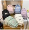 Stylish High School Students Double Shoulder Bag Large Capacity Book Bag Wholesale