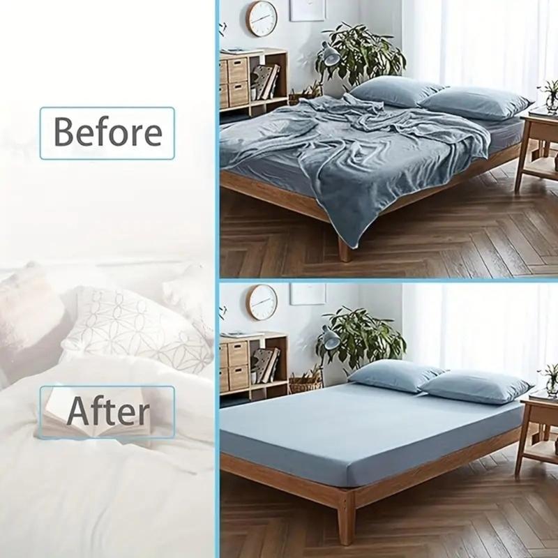2 Piece Quick Install No Tool Sheet Holder Keep Bedding Tight On Mattress Adjustable Bed Sheet Tensioners For Home Use
