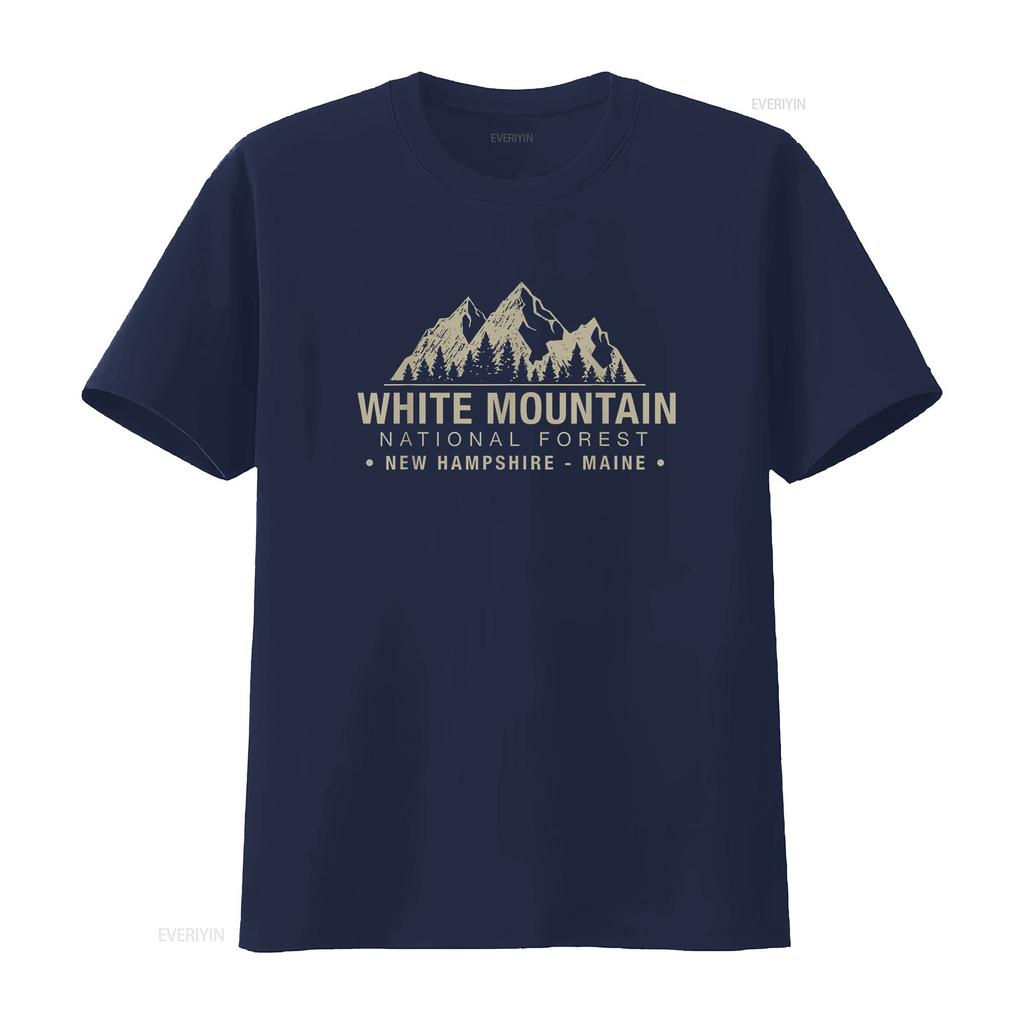 White Mountain National Forest New Hampshire Maine T Shirt vintage Washed Unisex Stylish Top For Everyday Wear homme Casual