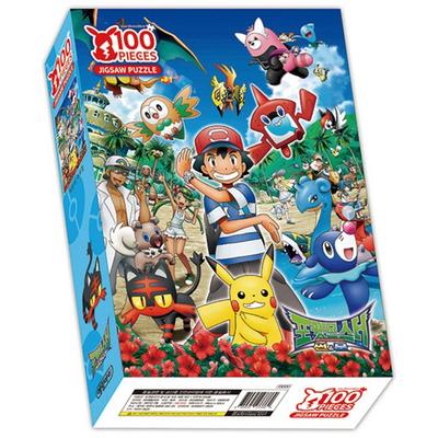 Pokemon Jigsaw Puzzle 500 Ash's Pikachu, 100 Pieces, Ash's Great Adventure Jigsaw Puzzle, Childrens Games, Educational Toys