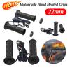 Empuñaduras Calefactables para Manillar de Motocicleta 22mm Mango Caliente Ajustable Regulación de Temperatura de 3 Velocidades Manillar Calefactable para Motocicleta