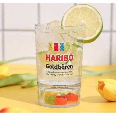Copo transparente Haribo Gold Bear 200ml, letras, 1 peça, itens populares para pais coreanos