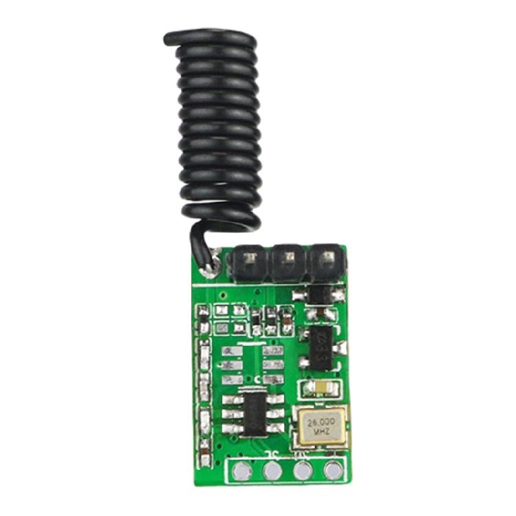 

ASK Modulation Wireless Transmitter Component Wide Operating Temperature Metal Housing 800m Coverage 315/433mhz