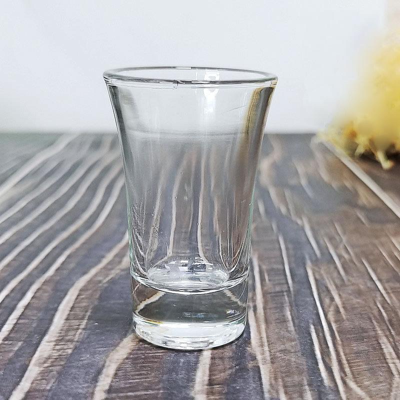 6pcs Set Transparent Spirit Cup 20ml Thick Bottom Small Wine Glass Bar Specific Liquor Goblet Vodka Tequila Cups Drinkware Party