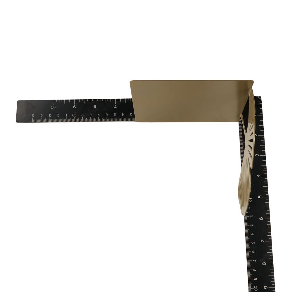 Hollow Out Ginkgo Leaf Bookshelf Stylish Metal Book Rack Modern L-shaped Folding Bookends  Students