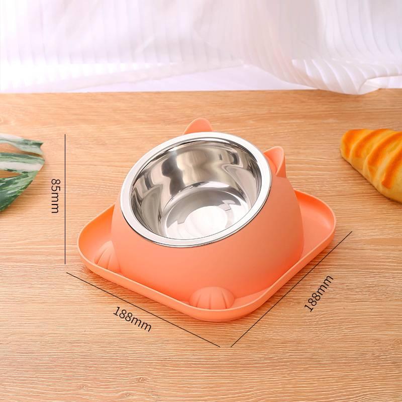 §Creatieve Schuin Geplaatste Kattenbak Voor Het Voeren Van Kittens En Puppies, Roestvrij Staal Kat Water- En Voederbak, Huisdier Hond En Kat Voederbak