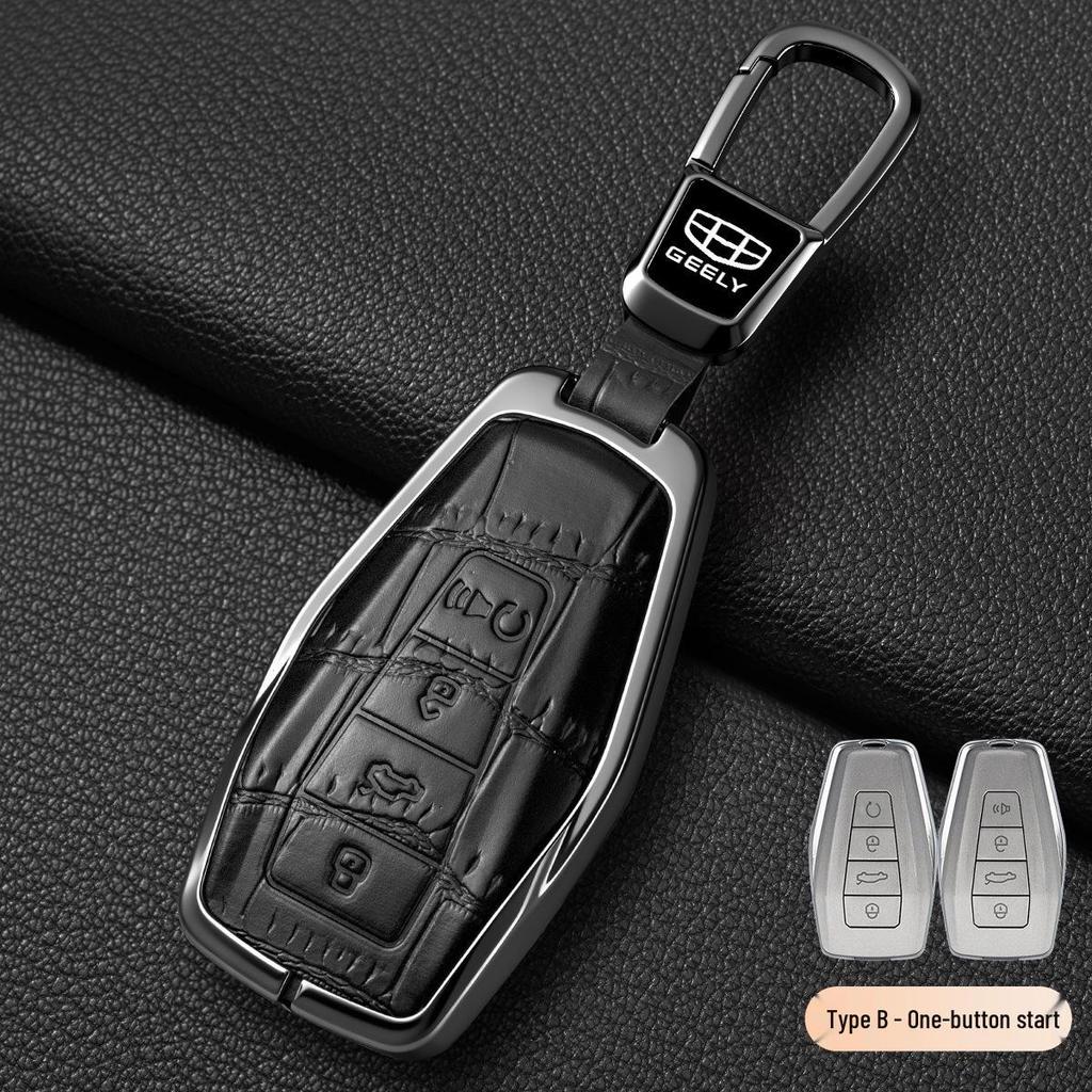 Geely Car Key Case & Protective Shell for Emgrand, Xingrui, Boyue Pro, Xingyue L, Vision X3/X6, Binyue Models