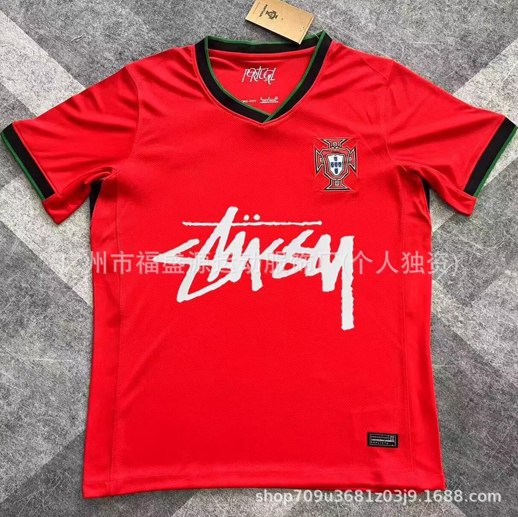 Retro Jersey Brazil Argentina Germany England Portugal Spain Signature Short Sleeved Football