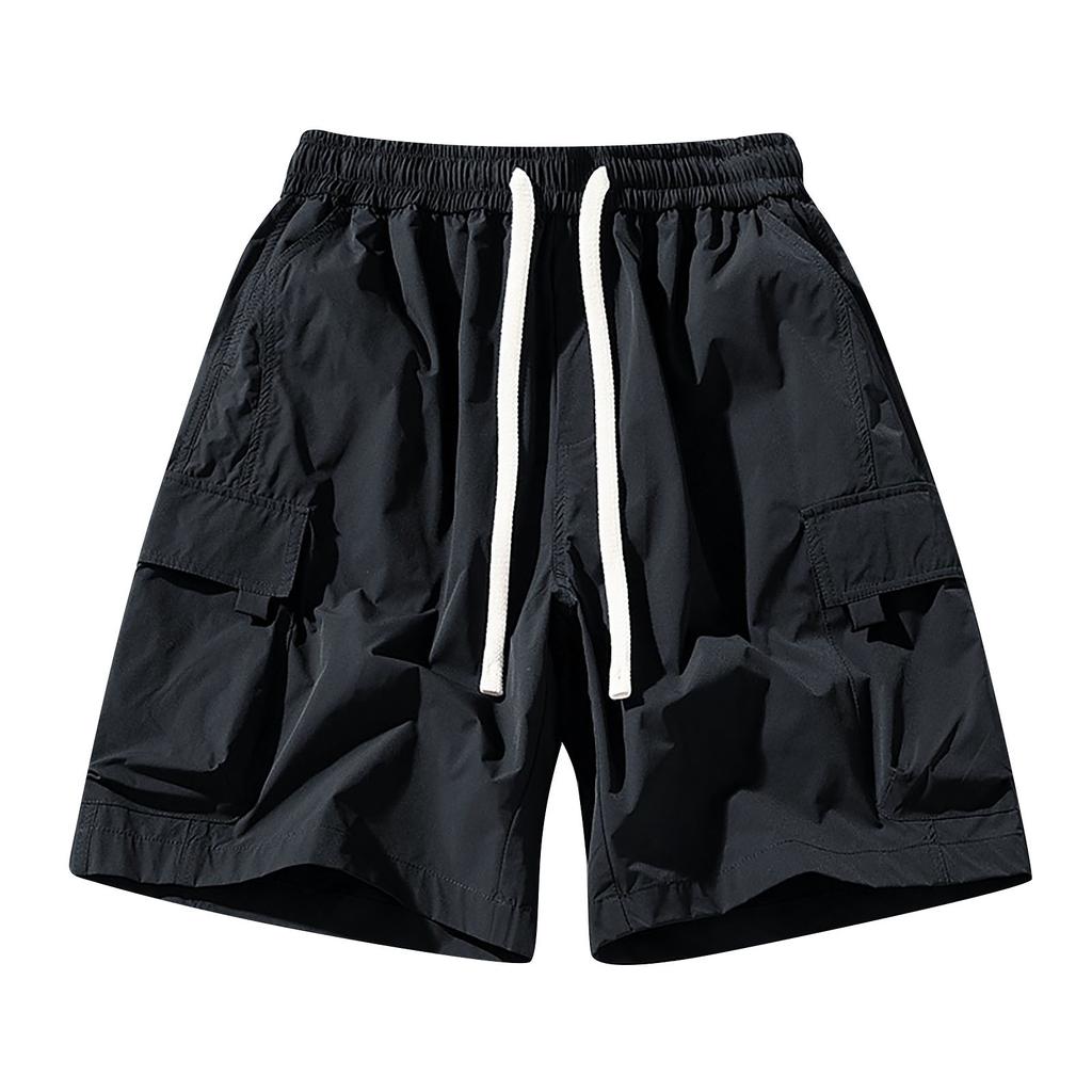 Letní pánské kamuflážní šortky s digitálním potiskem, flexibilní elastické sportovní šortky