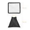 17 * 15cm  6.7 * 6in Mini Universal Camera Flash Softbox Speedlite Diffuser Foldable with Carry Bag Replacement for