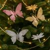 With Clip Christmas Butterfly Ornament Sparkling Christmas Tree Decorations  Xmas Tree Decor