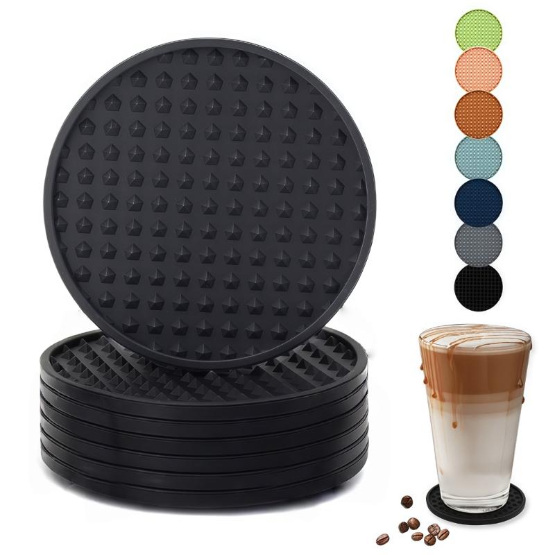 Food Grade Pentagon Coaster Dishwasher Friendly Cup Pad Decorative Home Essential Easy Cleaning Table Accessory