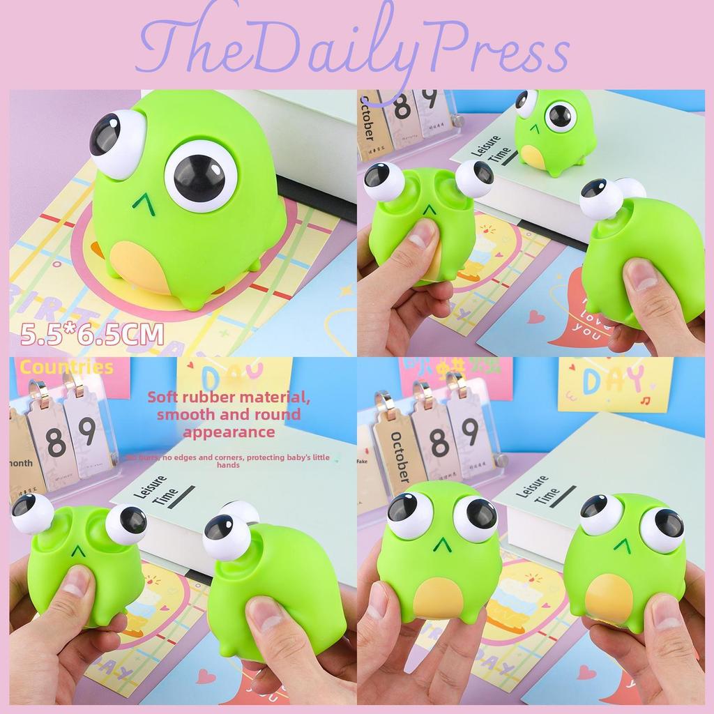 Children Frog Compression Toy Made Pvc Sensory Stimulation Interaction Parent