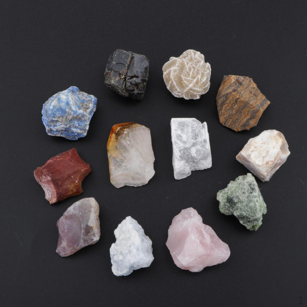 

12pcs Crystals Ore home and desk Ornament Style B