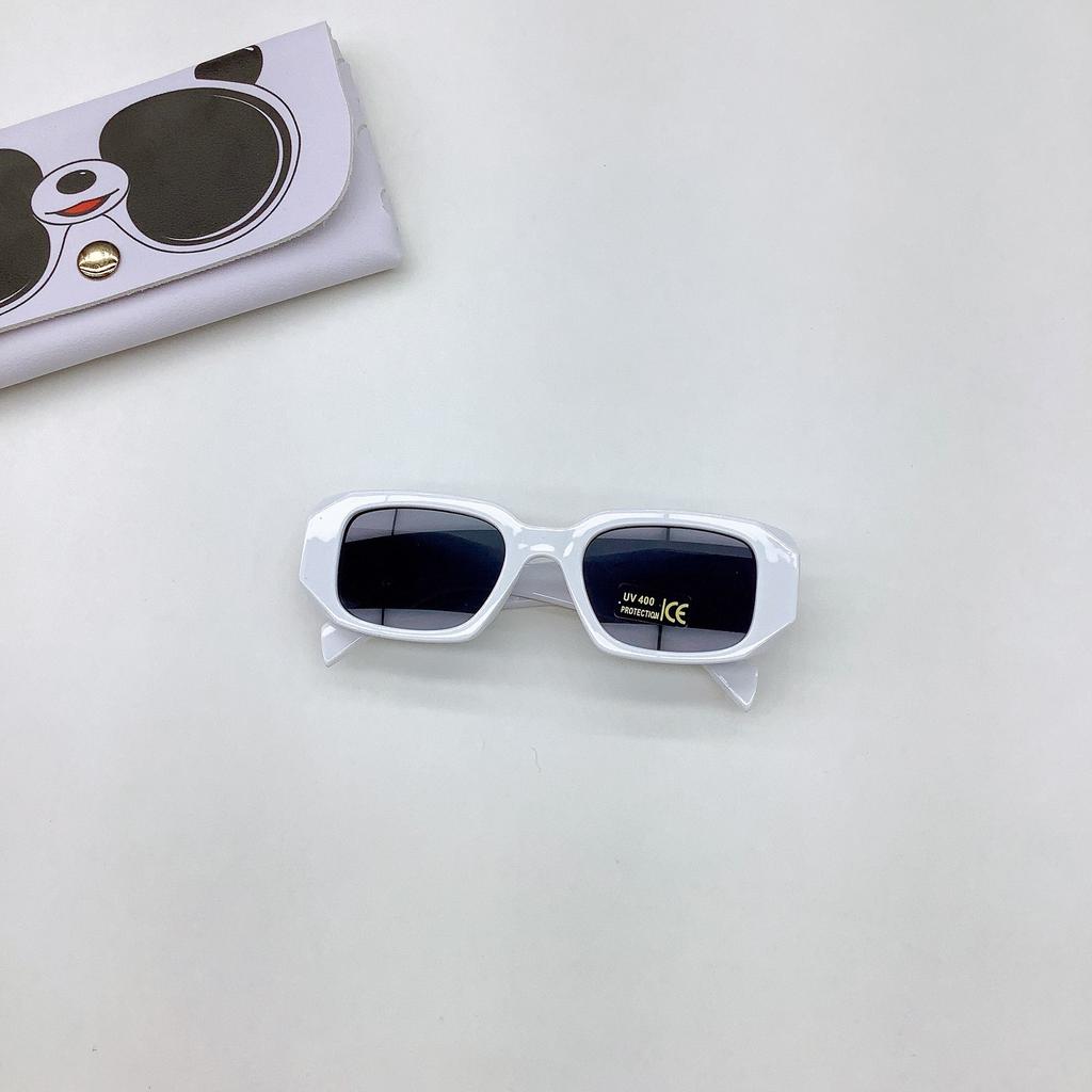 Ochelari de soare pătrați pentru copii, ochelari de soare retro poligonali cu brațe late, ochelari de soare pentru bebeluși cu protecție UV