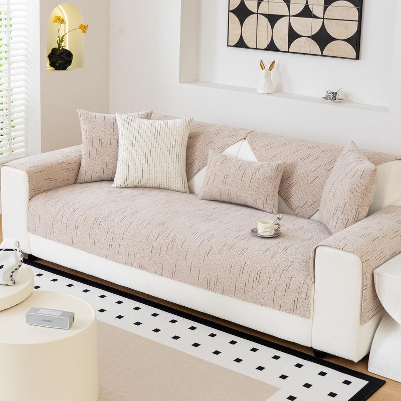 

Chenier Sofa Cushion Four-Season Universal Seat Cushion French High-End Non-Slip Leather Sofa Cover New Cover 70*70cm