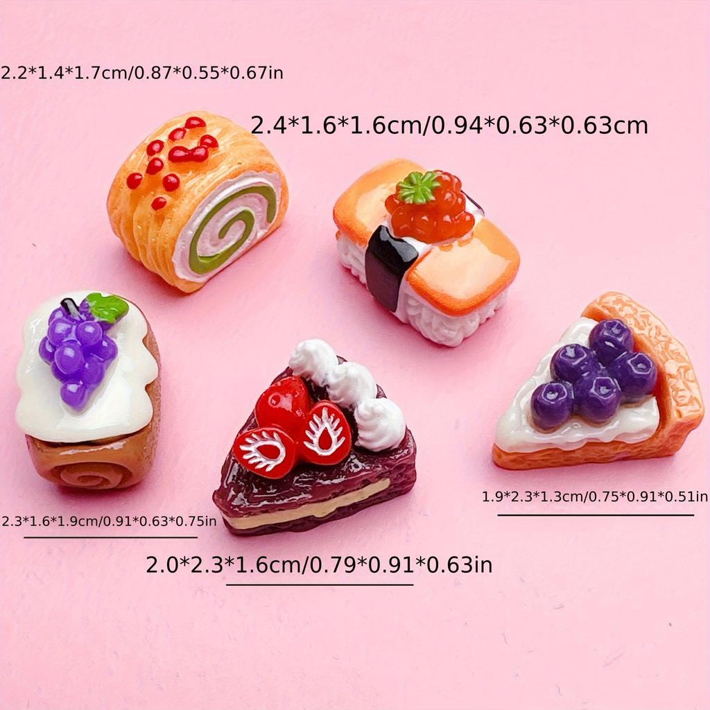 Σετ Μαγνητάκια Ψυγείου Μινιατούρες Φαγητού 5 Τεμαχίων, Μαγνήτες Ψυγείου Φαγητού Προσομοίωσης, Χαριτωμένα Διακοσμητικά Αυτοκόλλητα Πίνακα