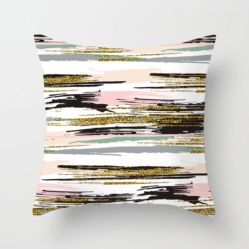 Nordisch Ins Kissen Polka Dot Geometrischer Streifen Kissenbezug Quadratische Heimtextilien