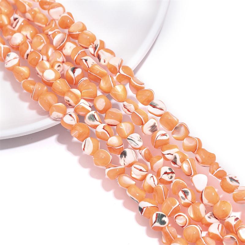 55Pcs Natural Colored Horseshoe Snail Irregular Leather Small Stone Beads For DIY Necklace Bracelet Earrings Jewelry Making