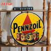 Vintage Pennzoil Metal Tin Sign Retro Wall Decor Advertising Art Rustic Garage Decor