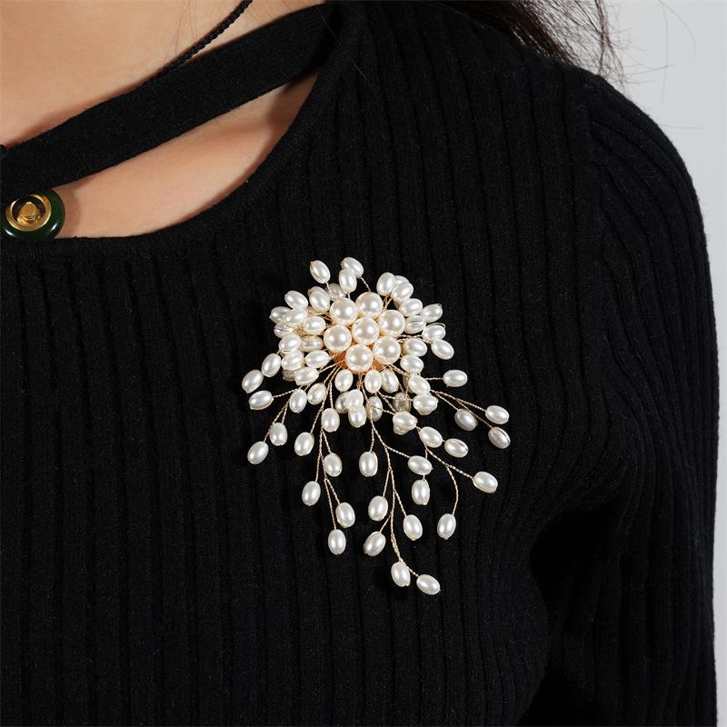 ZAKOL Elegant Imitation Zircons Flower Earrings Luxury Handmade Beading Earring Bridal Wedding Party Zircon