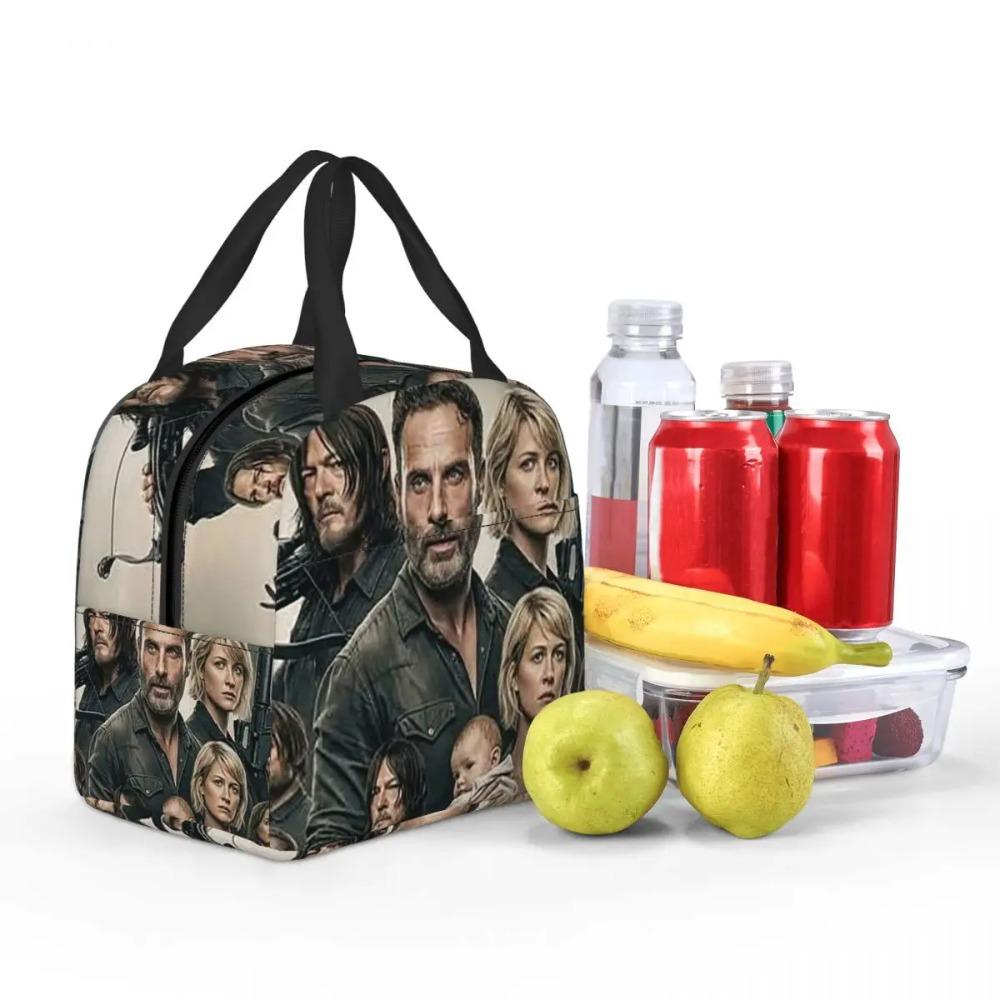 The Walking Dead Movie Insulated Lunch Bag for Women Kids Leakproof Food Boxes Thermal Lunch Box Tote