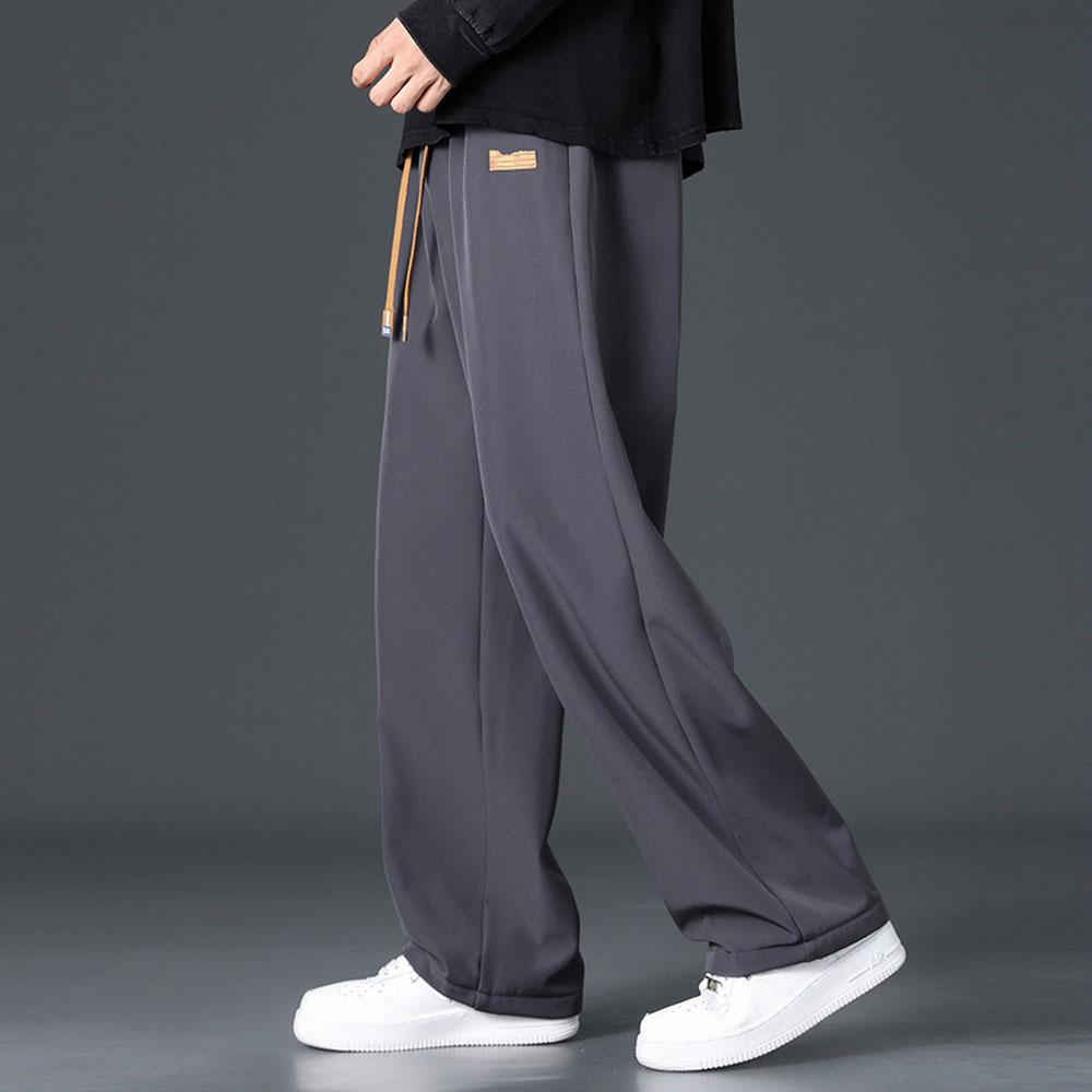 Pánské oversized zimní oblečení plus sametový fleece ležérní tlusté kalhoty rovné kalhoty tepláky teplákové kalhoty pro muže