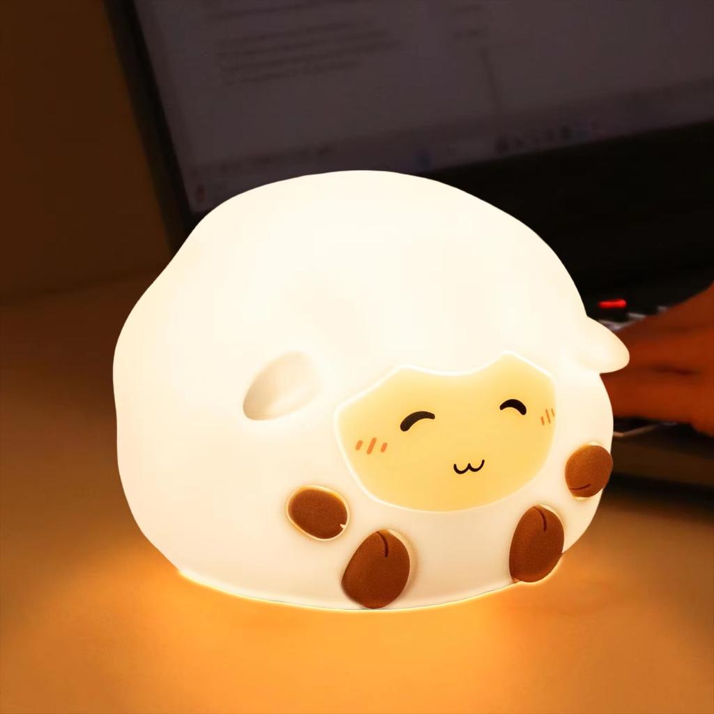 Capybara Silicone Night Light Cute Panda Rechargeable Adjustable Brightness Timing Rechargeable Sleep Nightlights For Kids Room
