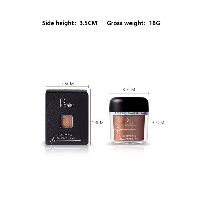 Makeup Diamond Bright Powder Eye Shadow Powder Pearl Light Matte Thin Flavored Eye Shadow Glitter Sequins