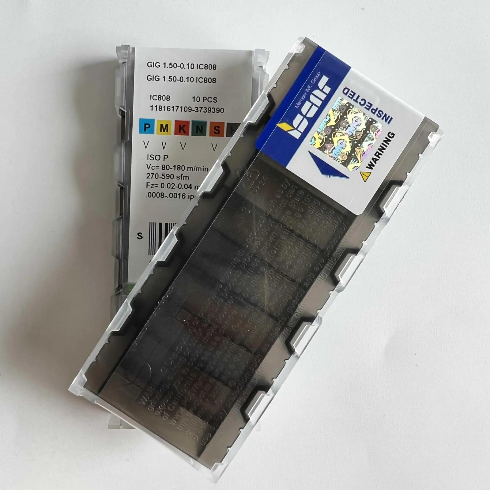 

ISCAR / GIG1.50-0.10 IC808 /Industrial indexable Carbide Inserts 10 PCS