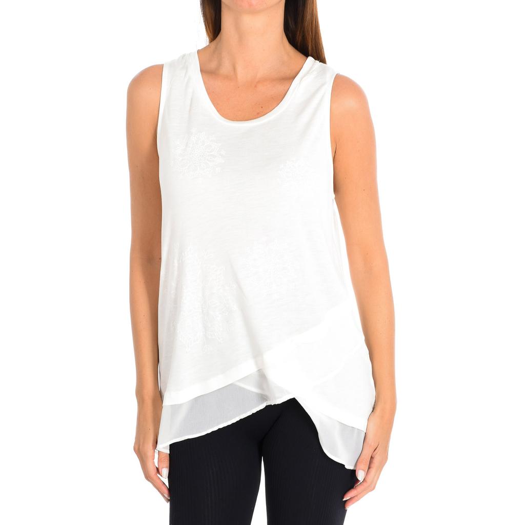 Damen 73T2EX1 T-Shirt mit Rundhalsausschnitt und weiten Trägern