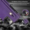 Suitable for Apple17promax Square wrist strap crossbody phone case iPhone16E Card-insert anti-drop protective leather case