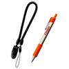 Bigman Zebra Collaboration Heavy Duty Pressurized Ballpoint Pen Red 0.7mm BMZE-04RS Waterproof Tough Body Construction Pen with Anti-Drop Cord