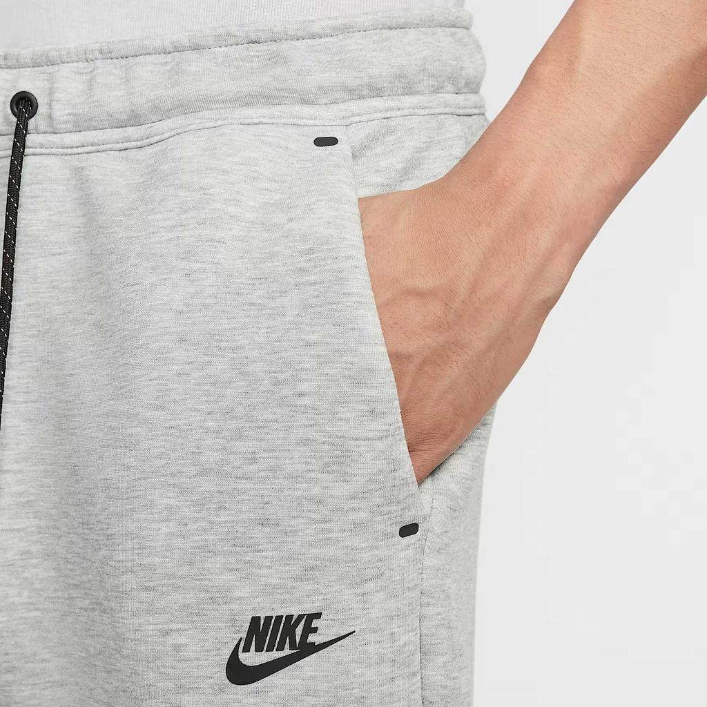 Nike Techniczne Proste Wygodne Jednokolorowe Przyjazne dla skóry Dzianinowe Spodnie Sportowe Męskie doły Ciemnoszary Czarny IM0698-063