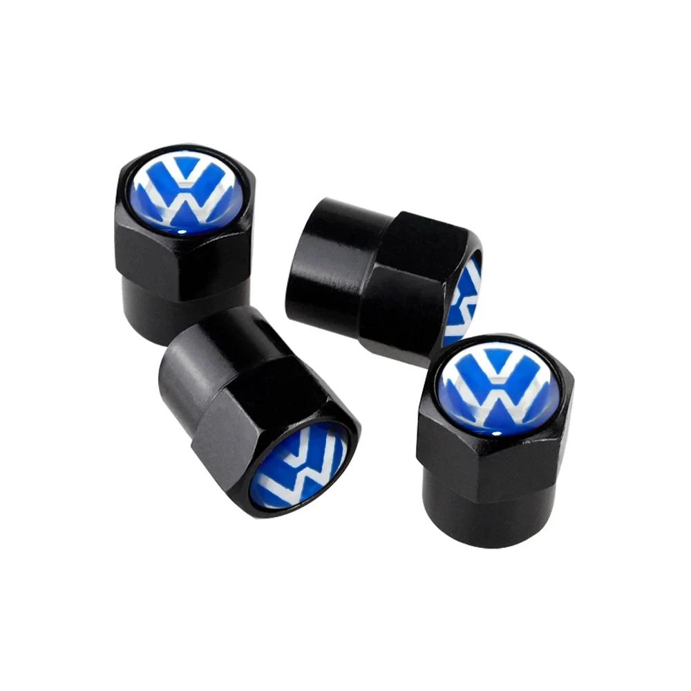 2026 Heiß Für VW VOLKSWAGEN 4 Stück Auto Radventil Kappen Reifen Luftabdeckungen für Volkswagen Polo GTI Passat Käfer Jetta Lavida Tou