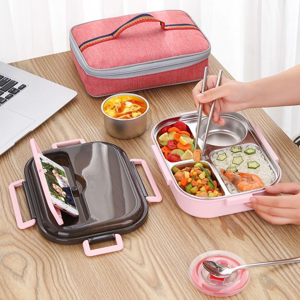 Meal Container Cooler Lunch Bag Thermal Insulated Lunch Pail Leakproof Picnic Pouch  Work