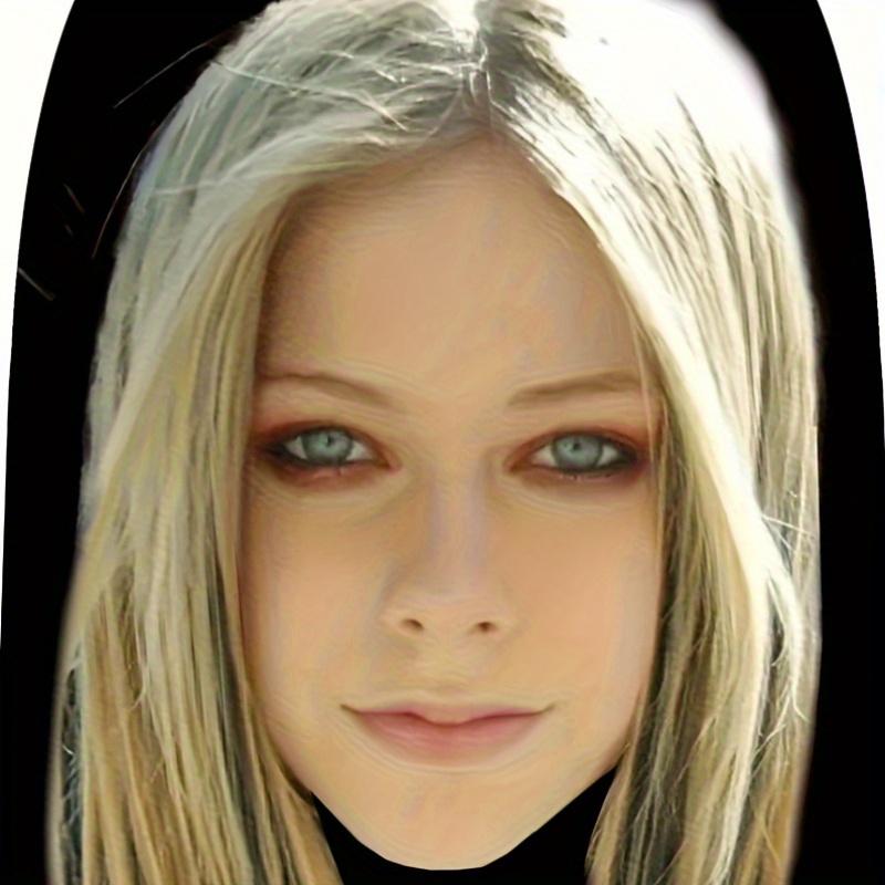 Funky Party Face Mask - Sunscreen Cosplay & Costume Accessory for Festivals, Raves, and Themed Events, Light Blonde Hair with Blue Eyes Desig