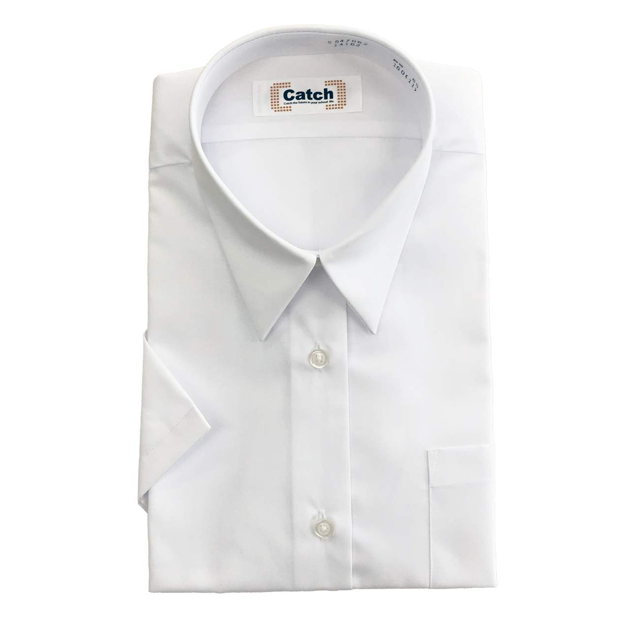 

для размера 170 [Catch] Формоустойчивая женская Y-рубашка с коротким рукавом, S547062, белая, белый