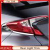 ABS Chrome Car Rear Light Lamp Cover Protective Sticker Trim for Toyota C-HR CHR 2016 2017 2018